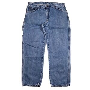 Dickies Carpenter Jeans Mens 36x30 Blue Denim Work Utility Baggy Y2k Skater Punk